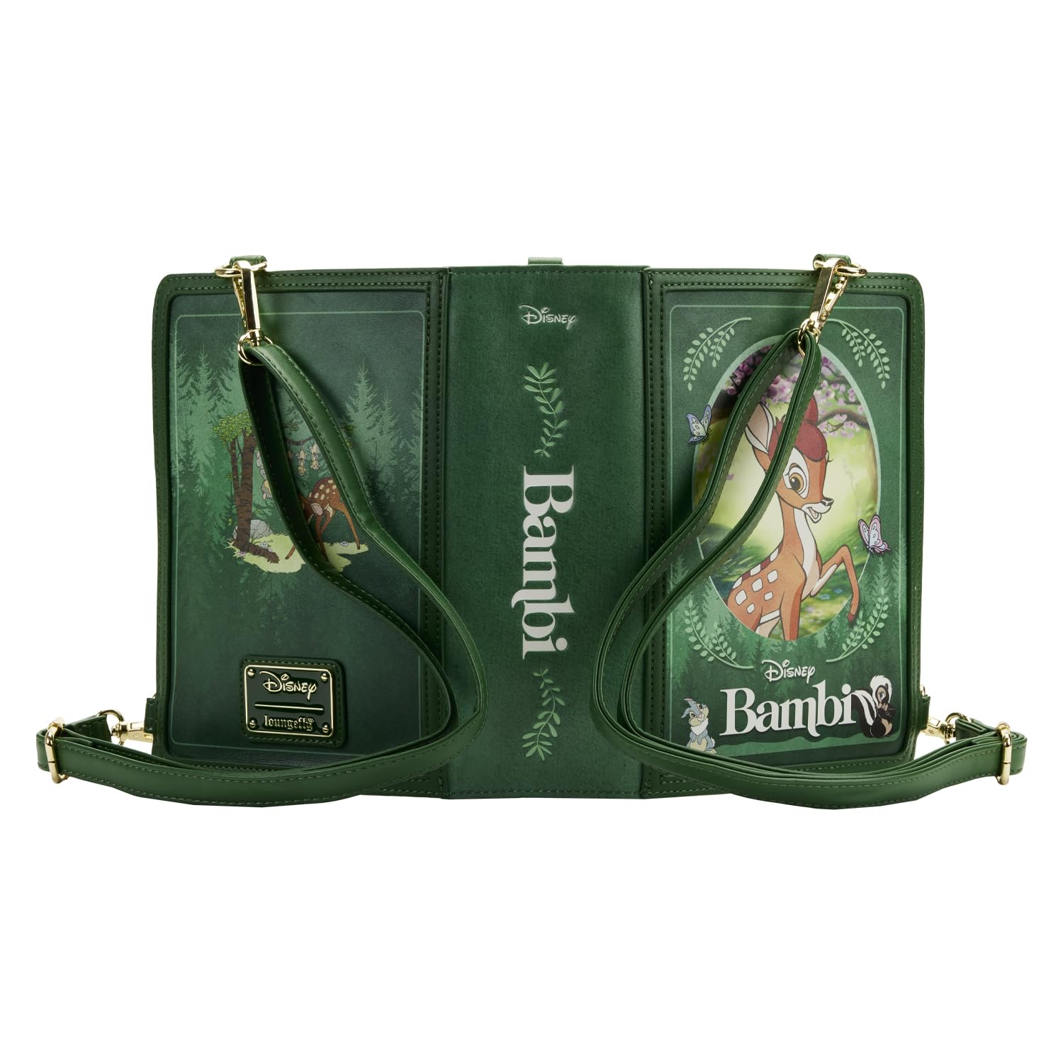 Loungefly Bambi bag removable strap enables crossbody or handheld carry