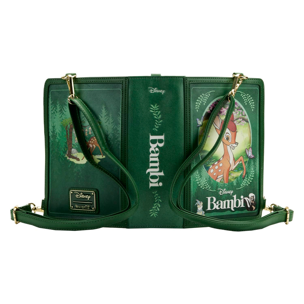 Loungefly Bambi bag removable strap enables crossbody or handheld carry