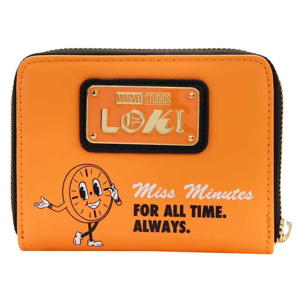 Loungefly wallet with zip closure emphasizes secure, on-the-go organization
