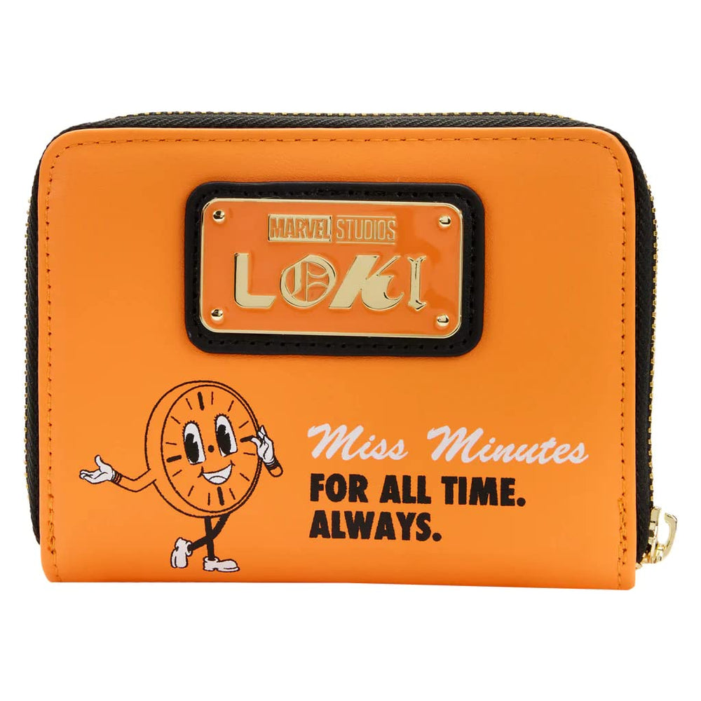 Loungefly wallet with zip closure emphasizes secure, on-the-go organization