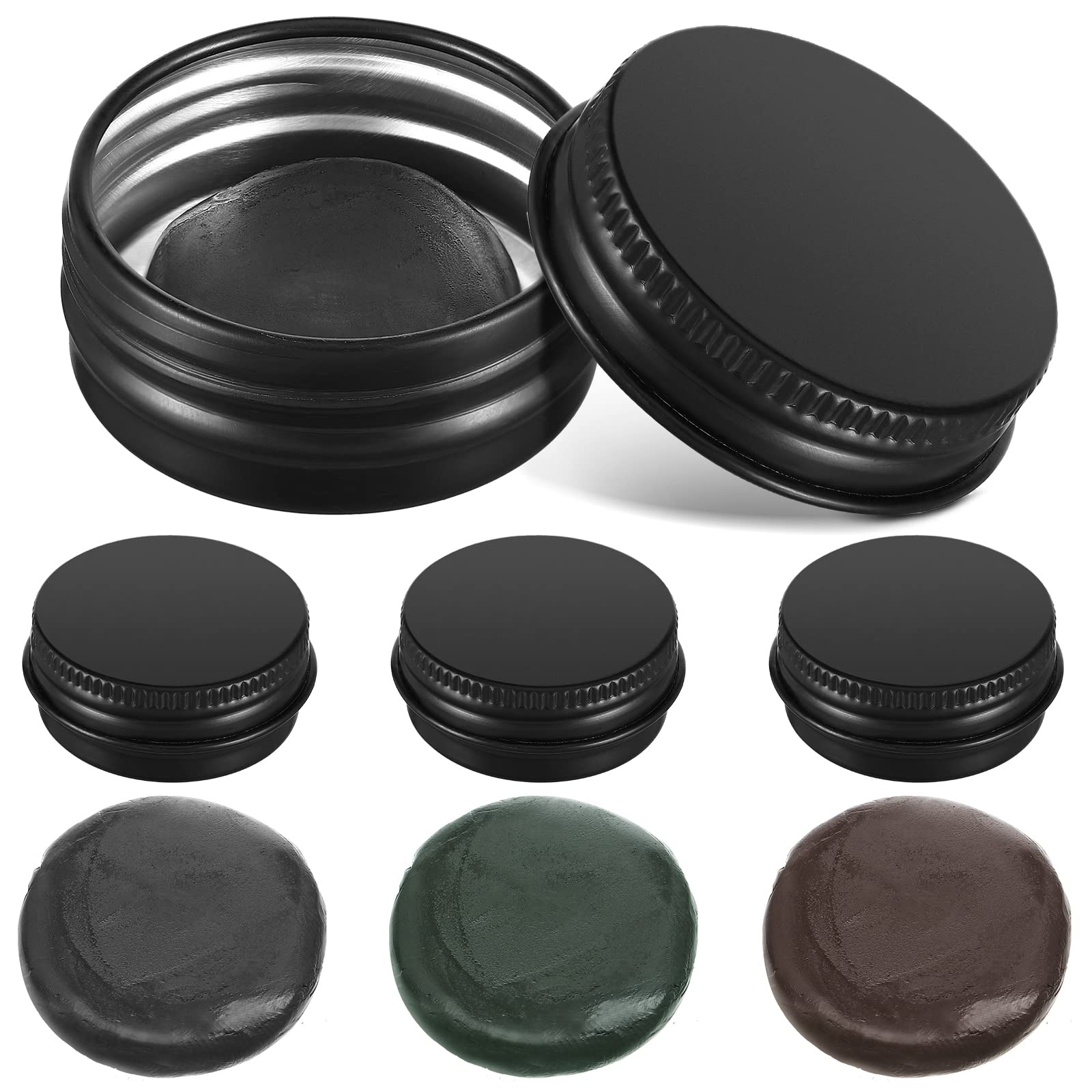 Lounsweer tungsten putty weights in black, green and brown (3 pcs, ~30g each)