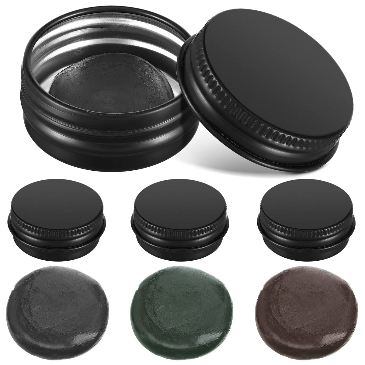 Lounsweer tungsten putty weights in black, green and brown (3 pcs, ~30g each)