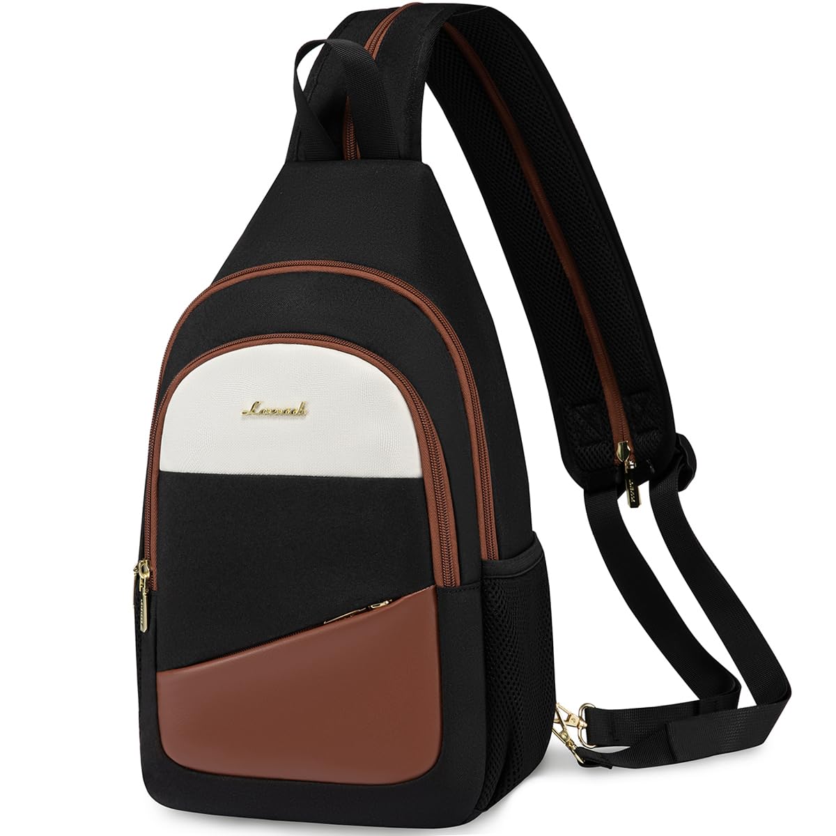 LOVEVOOK sling bag front view, compact crossbody for everyday travel.