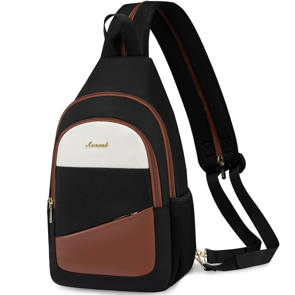 LOVEVOOK sling bag front view, compact crossbody for everyday travel.