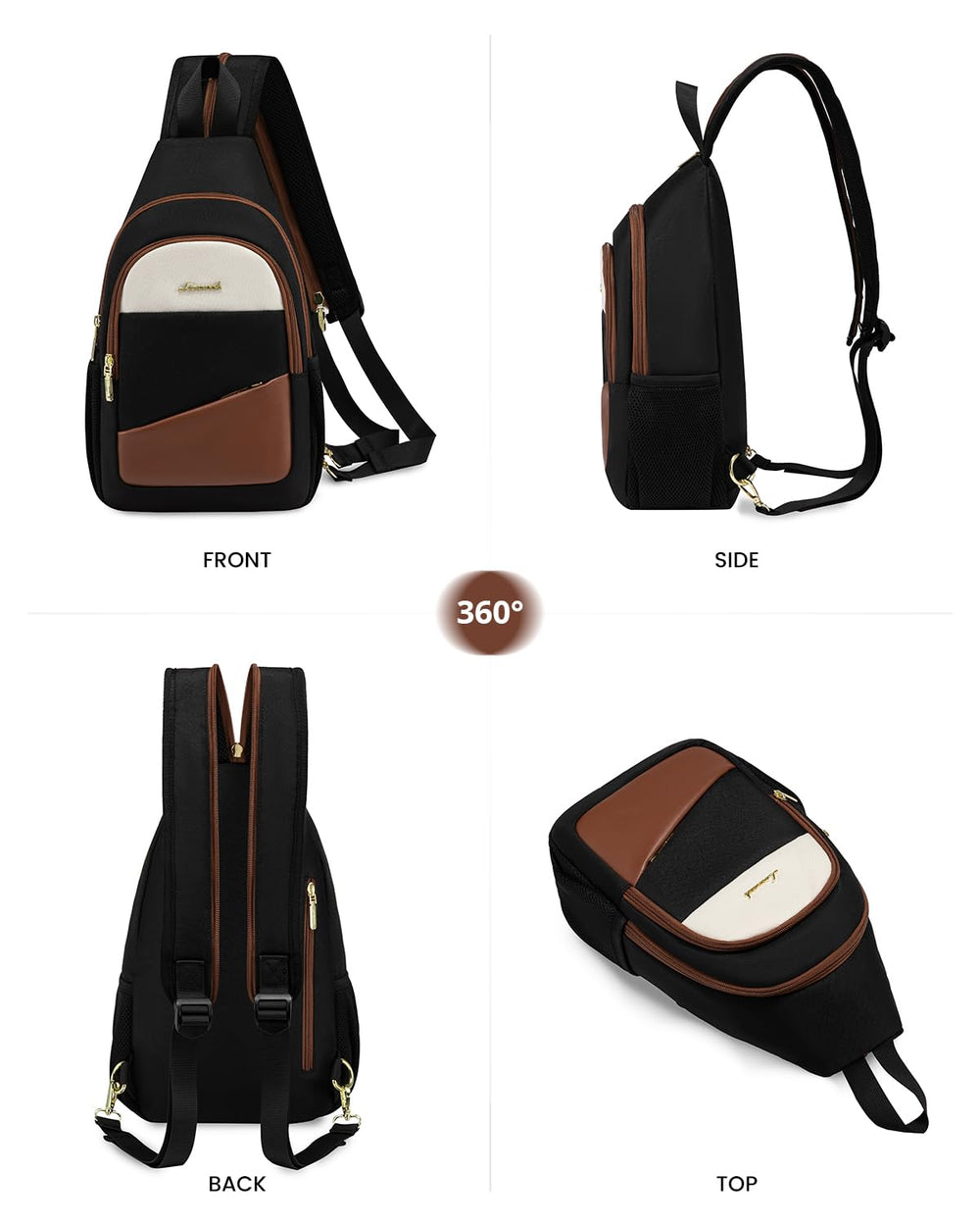 LOVEVOOK sling bag in travel use, versatile for trips and daily activities.