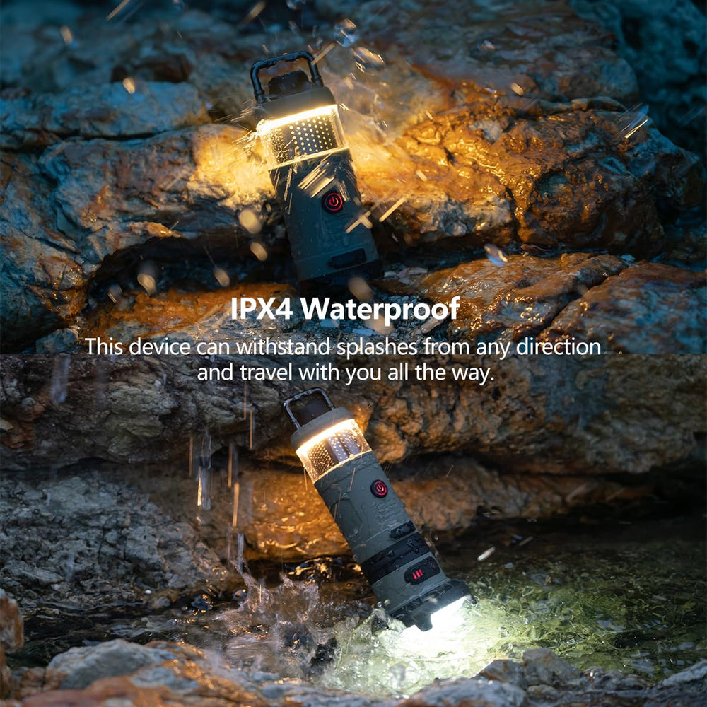 LOVORK 7-in-1 lantern spotlight 300lm for distant details