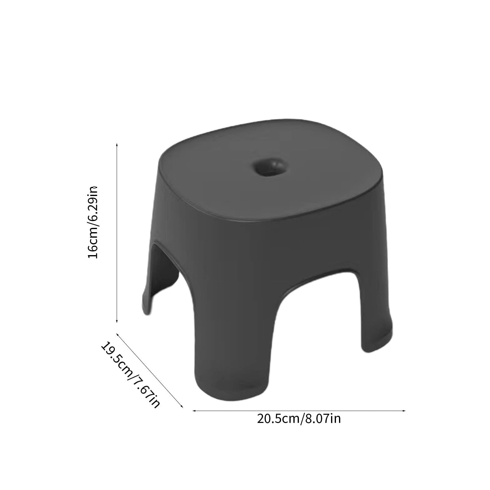 Lovskoo Plastic Mini Stool in bathroom, convenient for shower-side use.