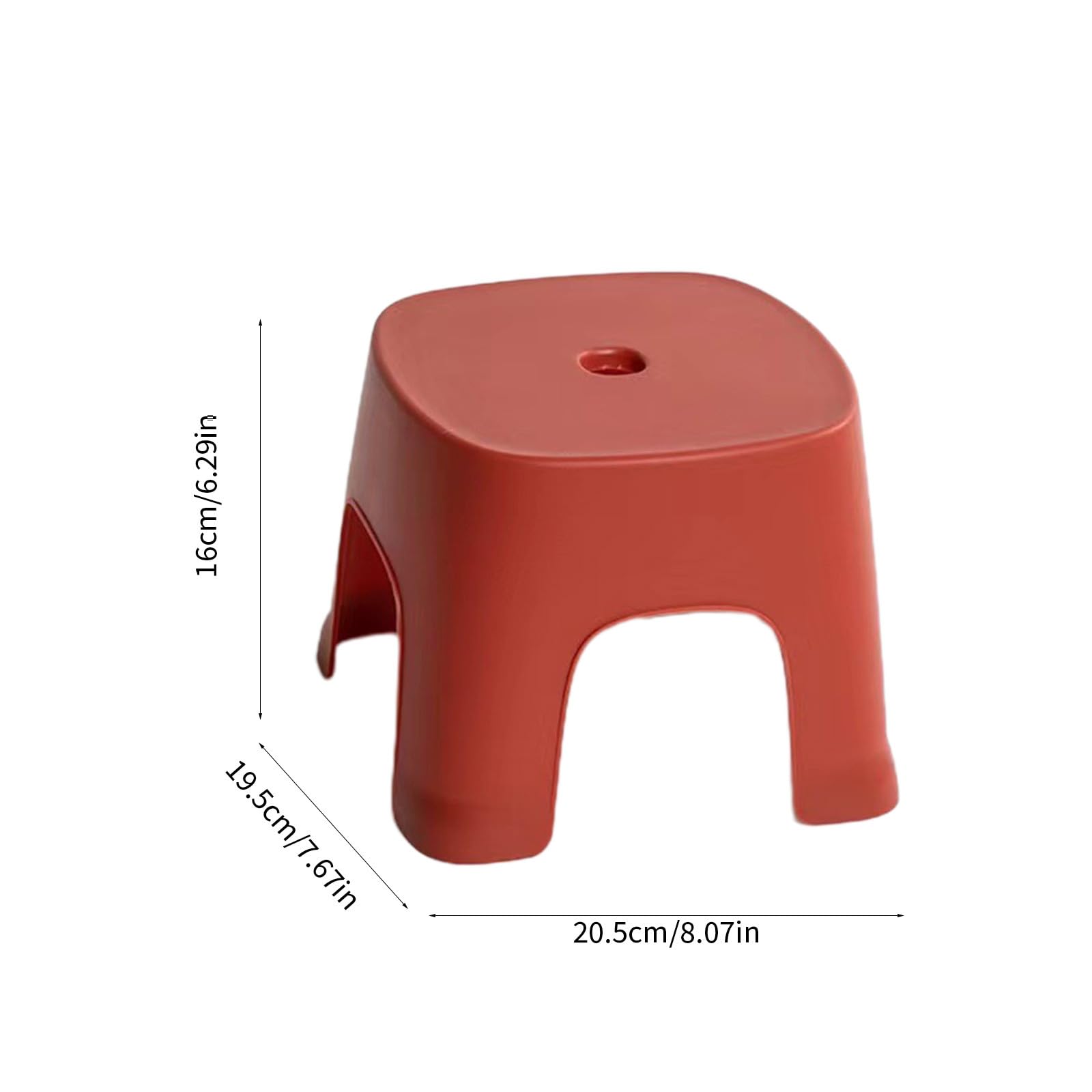 Lovskoo plastic mini stool in living room use offers casual seating.