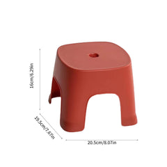 Lovskoo plastic mini stool in living room use offers casual seating.