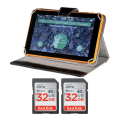 LOWDOWN 9-inch touchscreen viewer enables quick image review of trail camera footage.