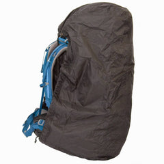 Lowland Outdoor rain cover for an 85 L backpack protects gear during travel