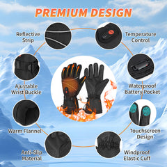 LOYATIAI heated gloves battery pocket with secure storage for travel.