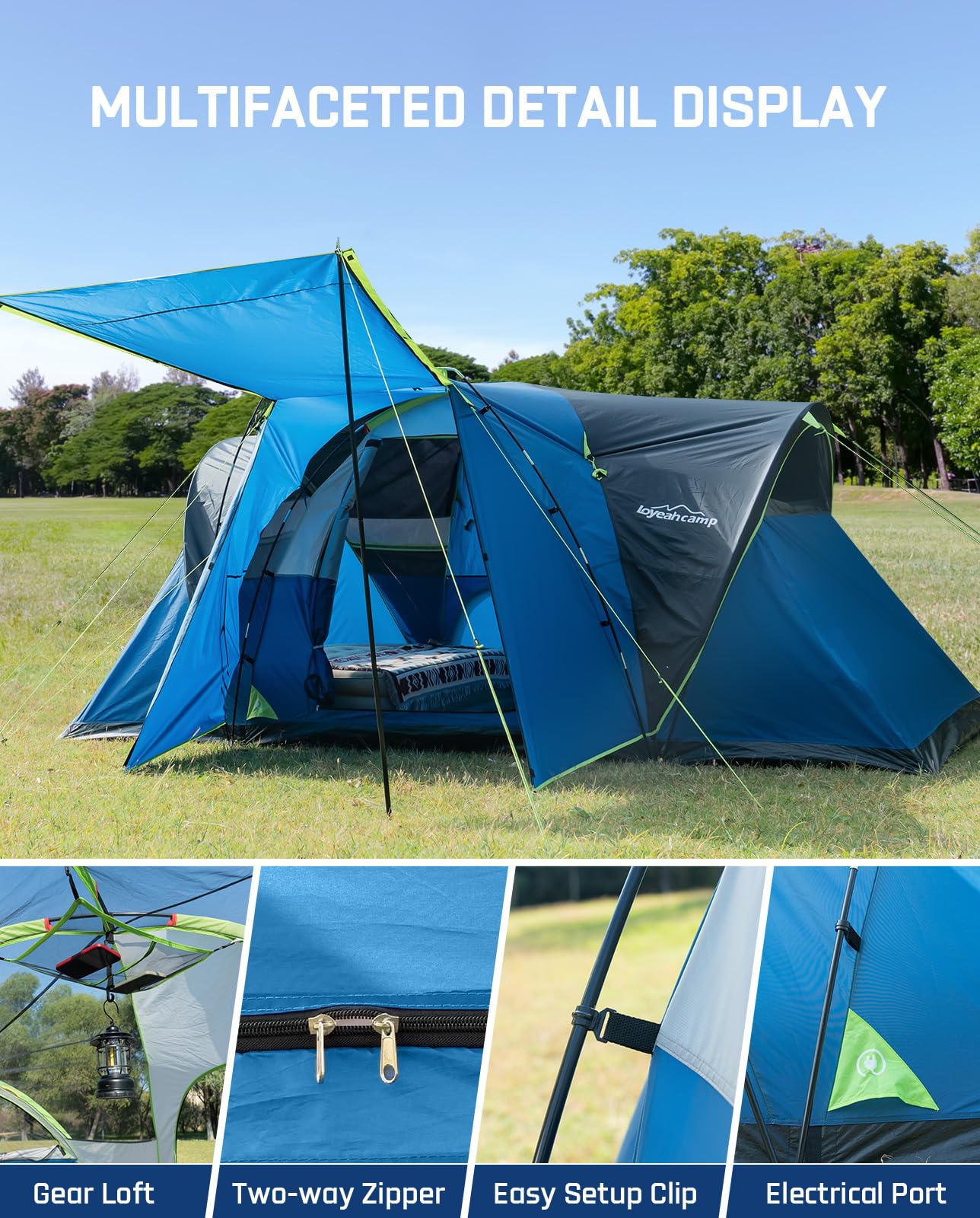 LOYEAHCAMP carry bag enhances portability and easy storage
