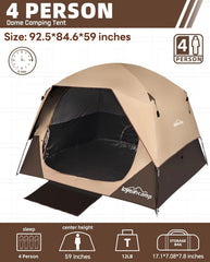 Loyeahcamp dark interior privacy for sleep during outdoor trips.
