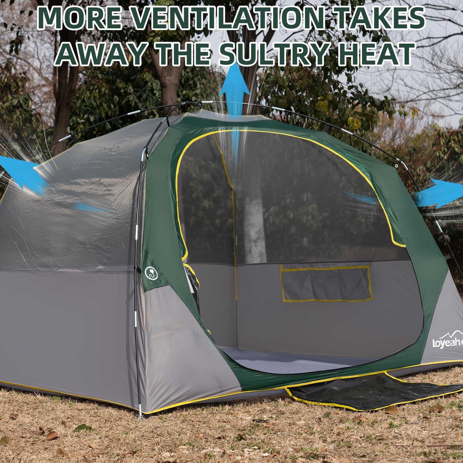 LOYEAHCAMP carry bag stores tent compactly for transport