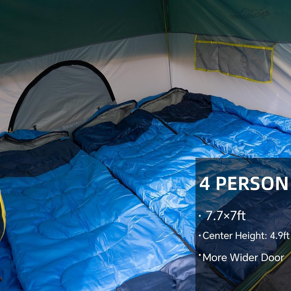 LOYEAHCAMP waterproof fabric stands up to rain during outdoor camping
