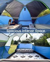 LOYEAHCAMP waterproof tent with PU2000mm coating keeps interior dry