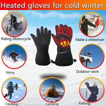 LPCRILLY heated gloves battery pack provides several hours of cordless warmth.