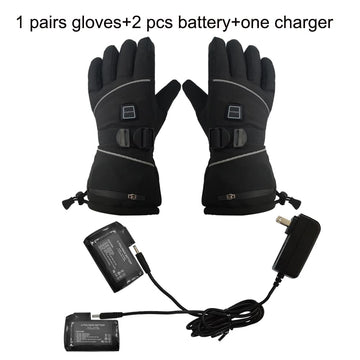 LPCRILLY heated gloves suitable for skiing and motorcycling in winter.