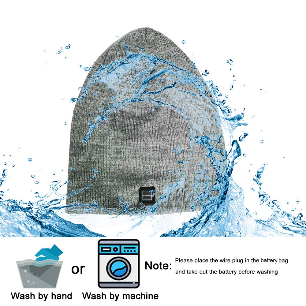 LPCRILLY heated hat packaging highlights warranty and one-year coverage