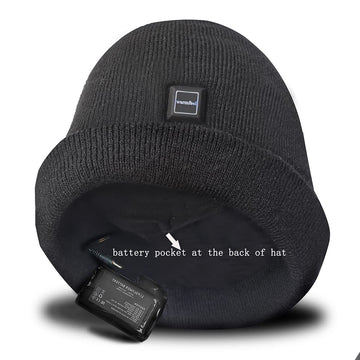 LPCRILLY heated hat material being hand or machine washed after battery removal