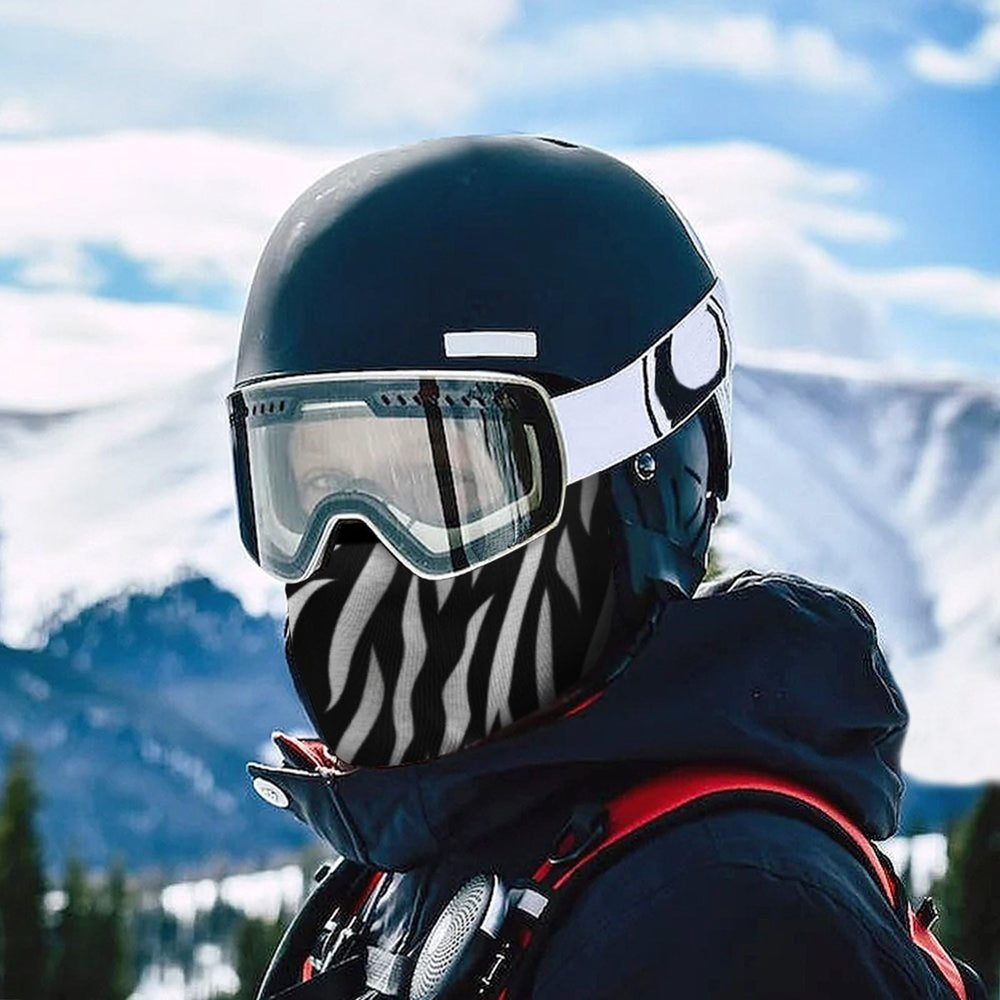 LPSADGF cycling neck warmer fits snugly under a helmet for long rides.
