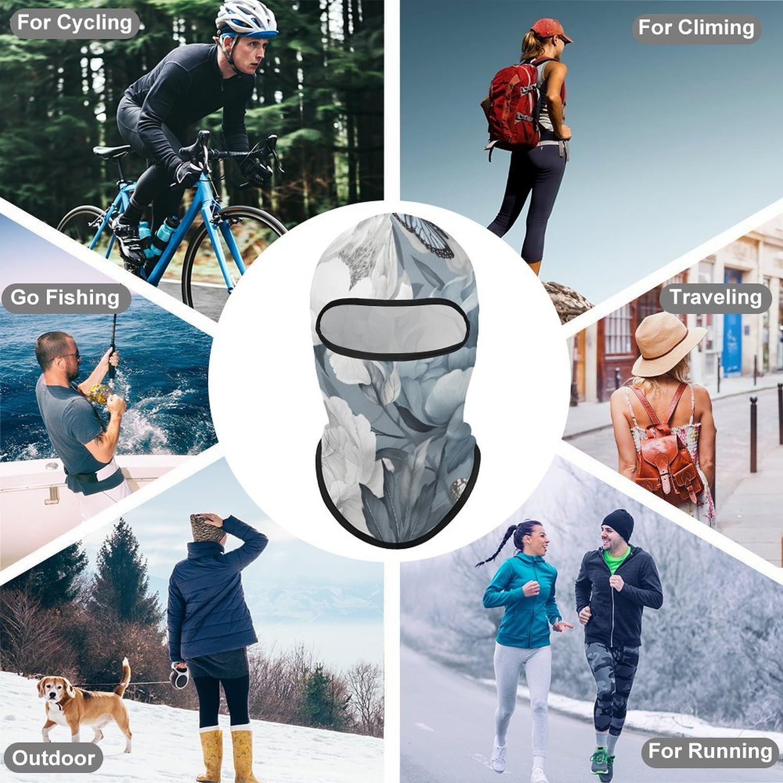 LPSADGF neck gaiter folded compact for easy packing and travel.