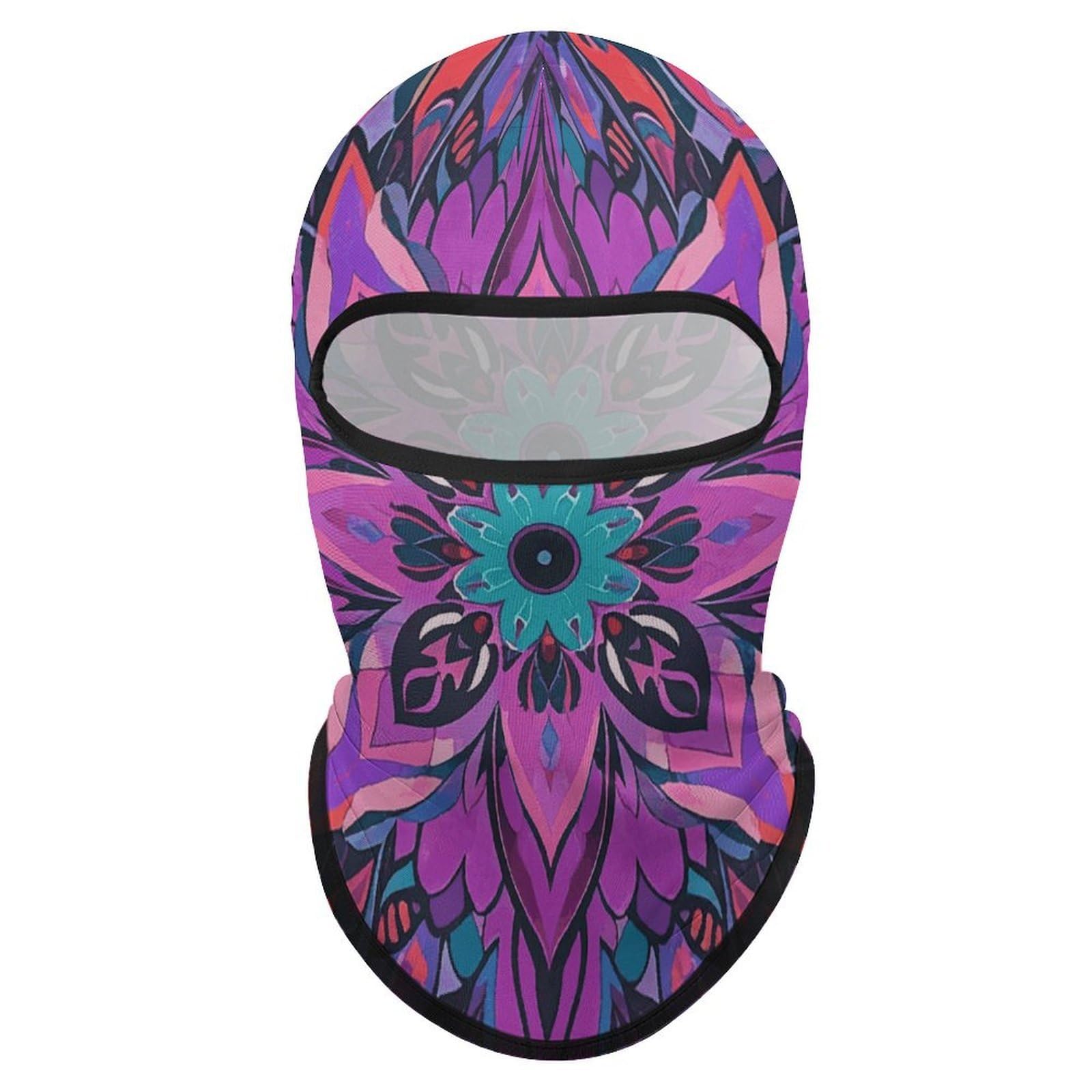 LPSADGF Mandala neck gaiter quickly dries after outdoor use