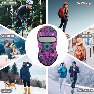 LPSADGF Mandala neck gaiter fleece-inside for extra warmth