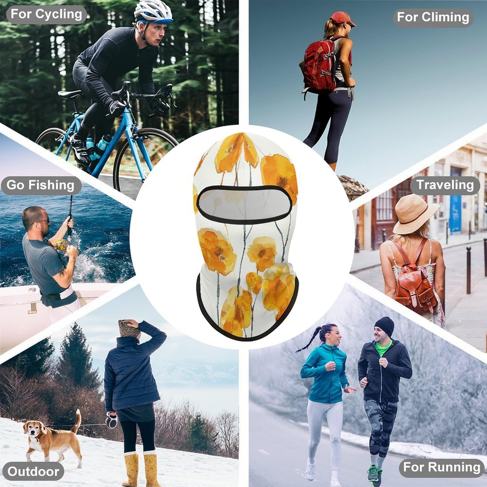 LPSADGF headband-style gaiter for sweat management during workouts.