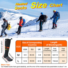 LQTTEK heated socks featuring dual 10000mAh batteries for long-lasting warmth