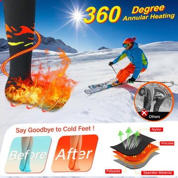 LQTTEK heated socks battery pocket with removable battery before washing