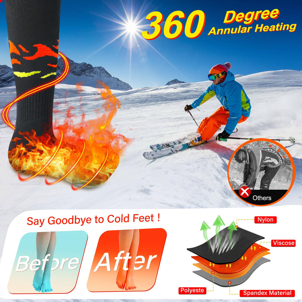LQTTEK heated socks battery pocket with removable battery before washing
