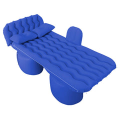 LRKKJQ car air mattress on Silverado backseat for comfort during travel.