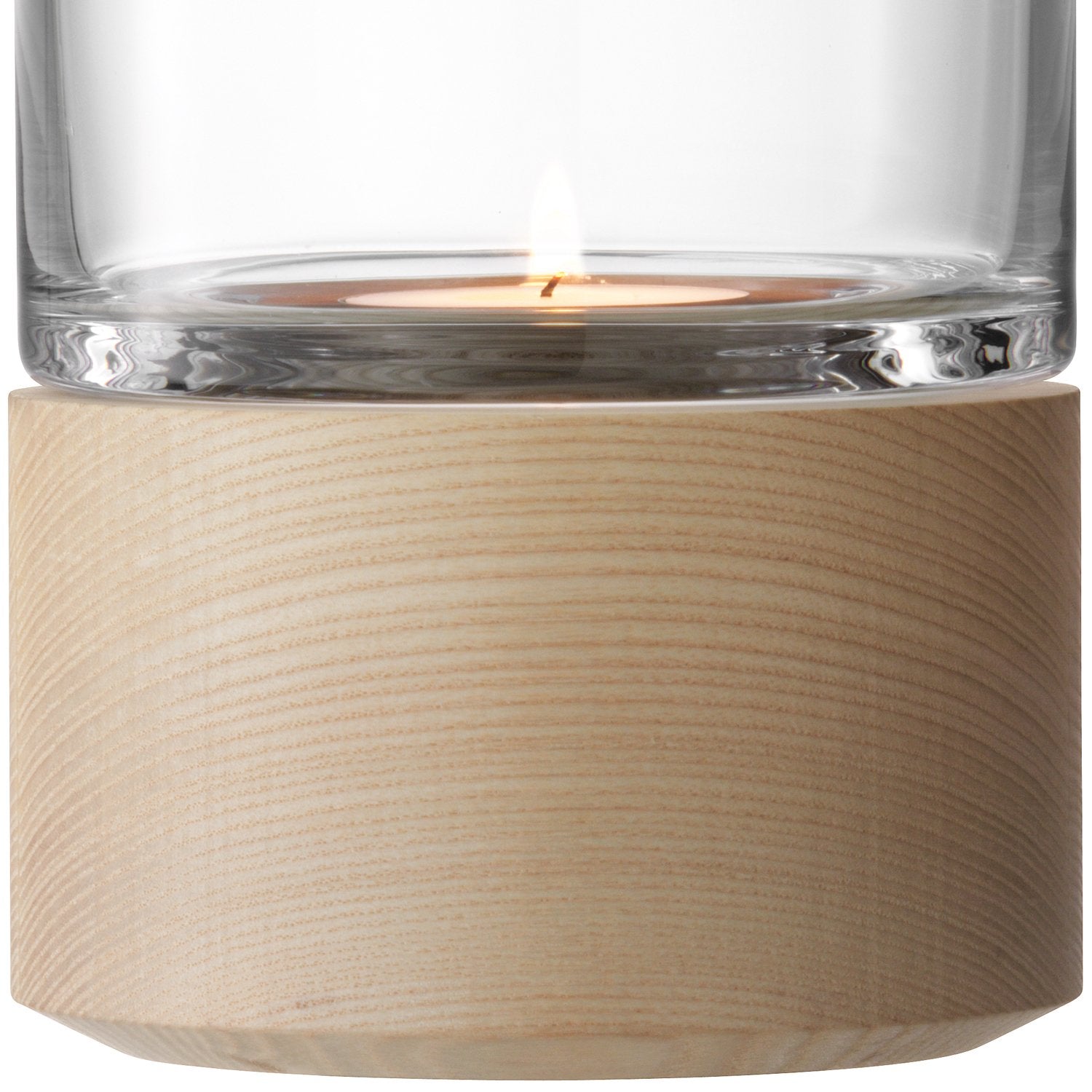 LSA International Lotta lantern, mouth-blown glass detail for refined lighting.