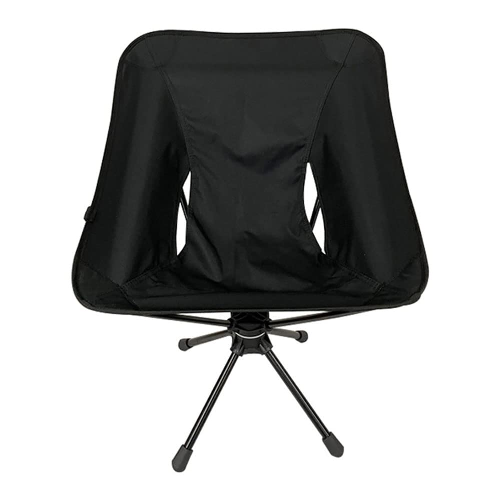 LSLANSOON portable camping chair assembly shows sturdy 360-degree swivel for comfortable outdoor seating.
