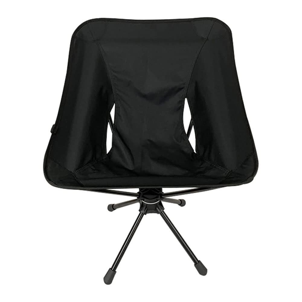LSLANSOON portable camping chair assembly shows sturdy 360-degree swivel for comfortable outdoor seating.