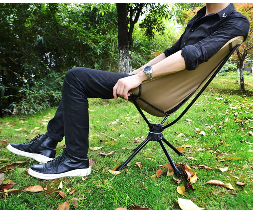 LSLANSOON chair folded size image highlights compact transportability for backpacking trips.