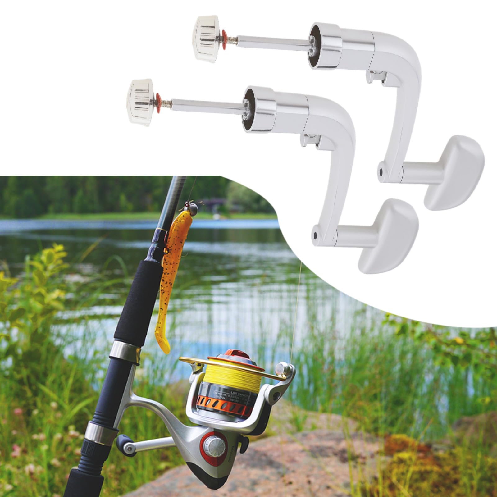 LT Easiyl 2pcs fishing reel handle for 5000-7000 series - image 2