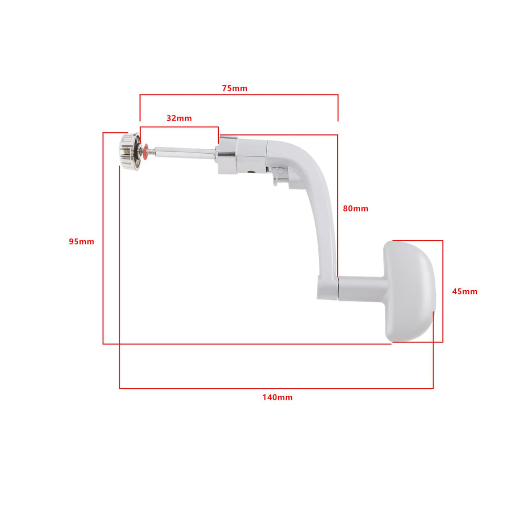Metal and plastic LT Easiyl reel handle construction