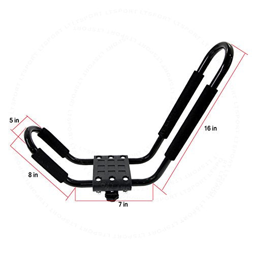 LT Sport heavy-duty metal-tube rack supports kayaks up to 75 pounds.