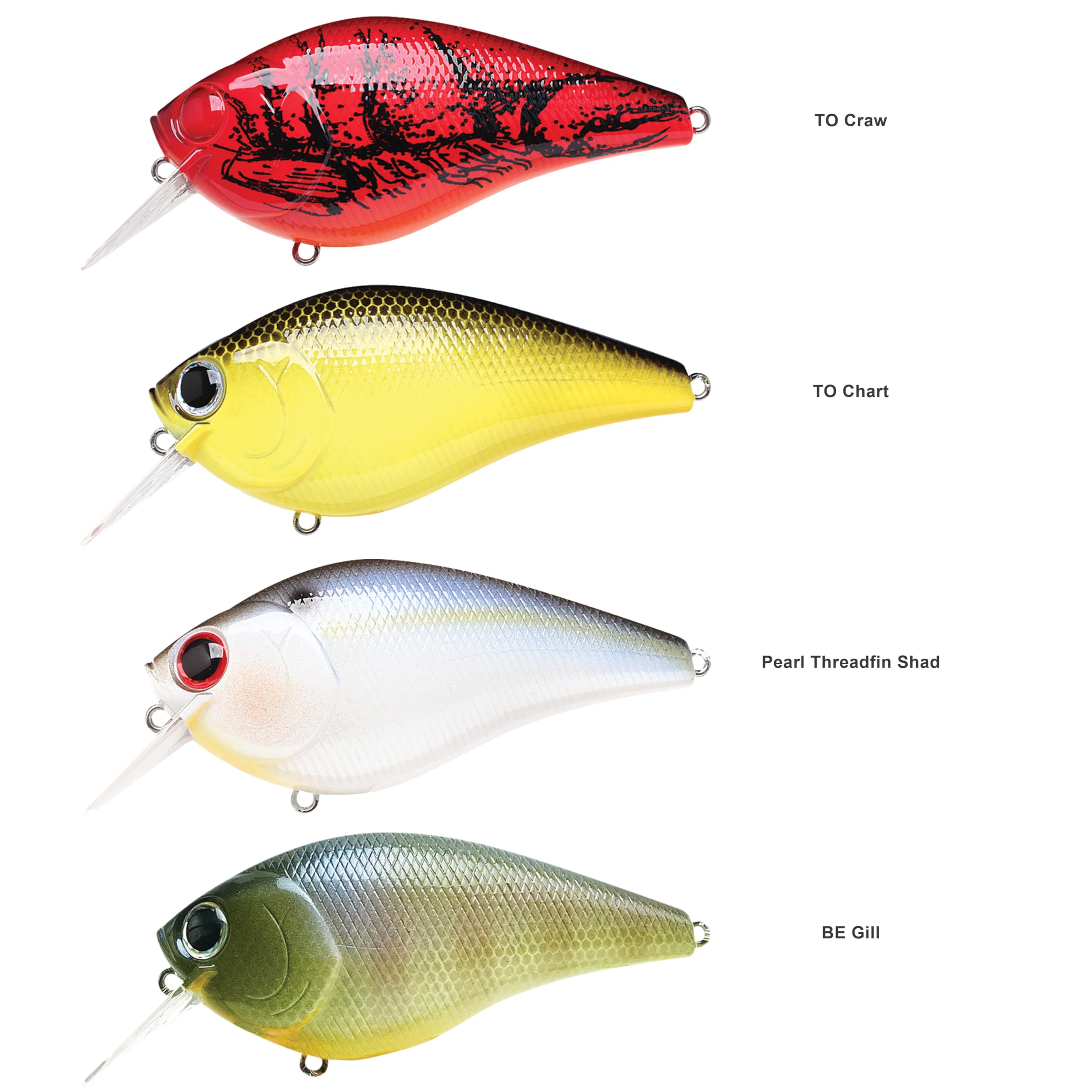 LC 4.5 Silent Squarebill crankbait - front face with diving lip