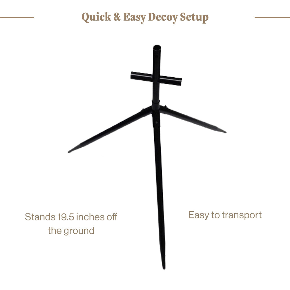 Lucky Duck stand is portable and easy to carry in field bags