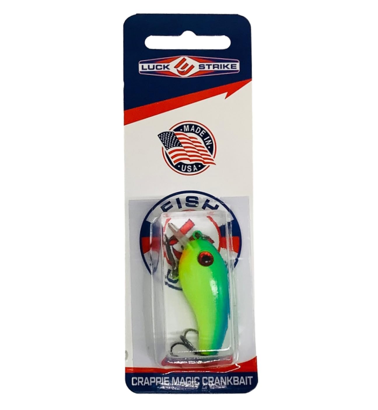 Luck E Strike Crappie Magic Crankbait 2inch color varieties showcase versatile color choices for different waters.