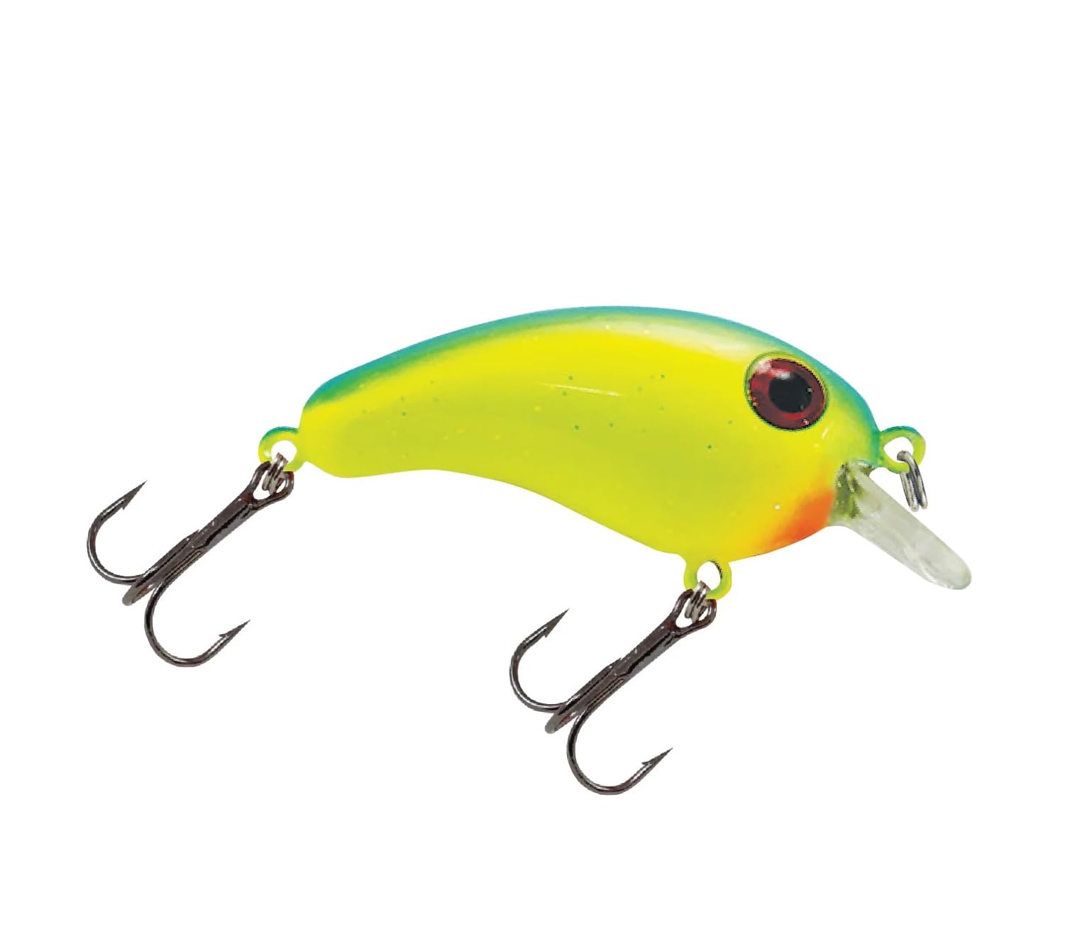 Luck E Strike Crappie Magic Crankbait 2inch front view ideal for shallow-water crappie bites.
