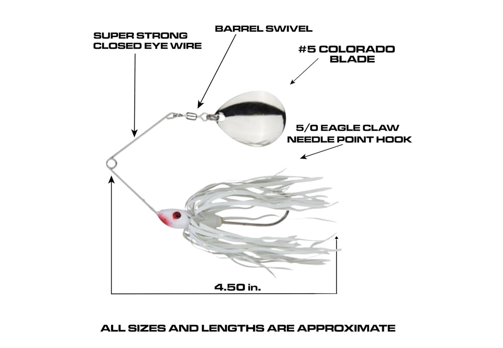 Luck-E-Strike Redman spinnerbait made in USA communicates reliable craftsmanship.