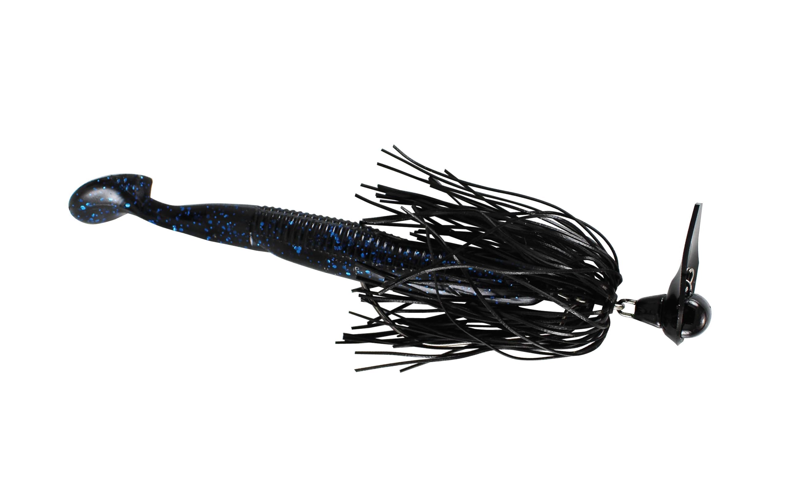 Luck E Strike Virbra Swing skirted swimbait lure ideal around cover for versatile bass fishing.