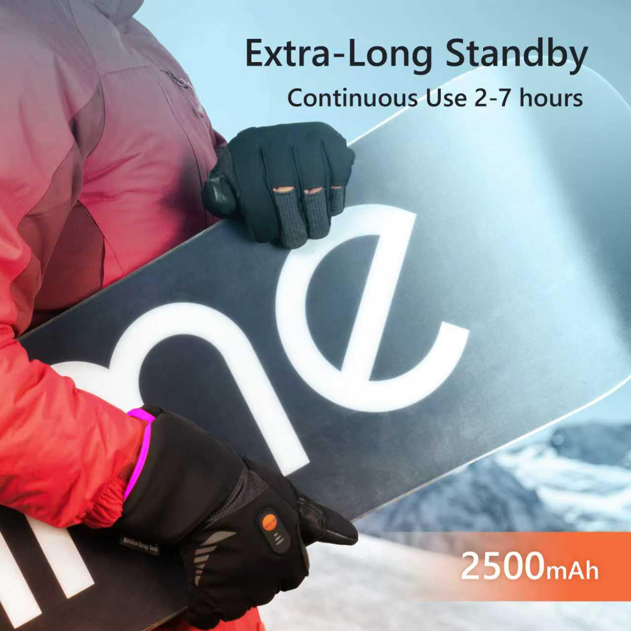 Luckcolor heated gloves offer touchscreen-compatible thumbs and index fingers for easy device use.