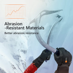 Luckcolor heated gloves exterior texture demonstrates windproof waterproof layer