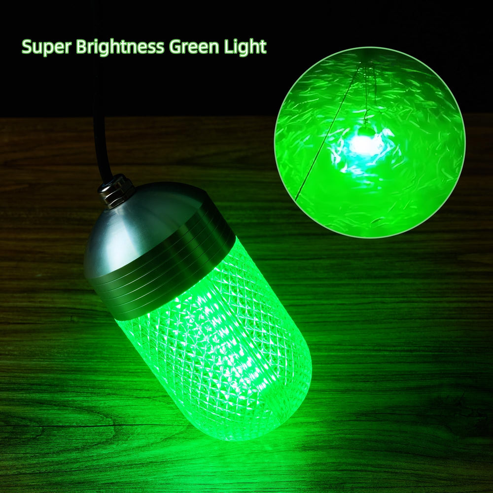 Luckerain aluminum-body fishing light construction highlights heat dissipation.